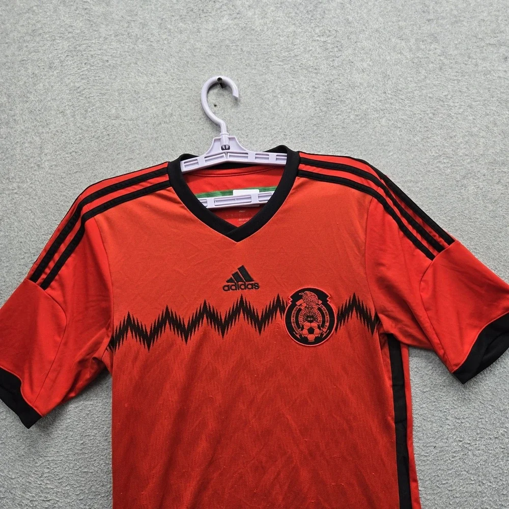 Mexico National Football Team Men Jersey S Red Adidas 2010 World Cup Soccer